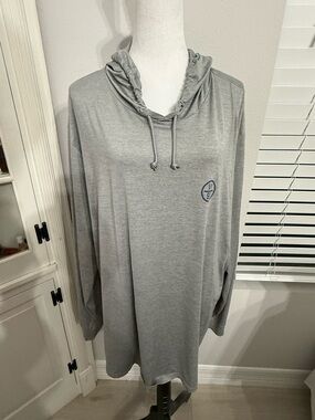 Vineyard Vines Heather Gray Performance Hoodie